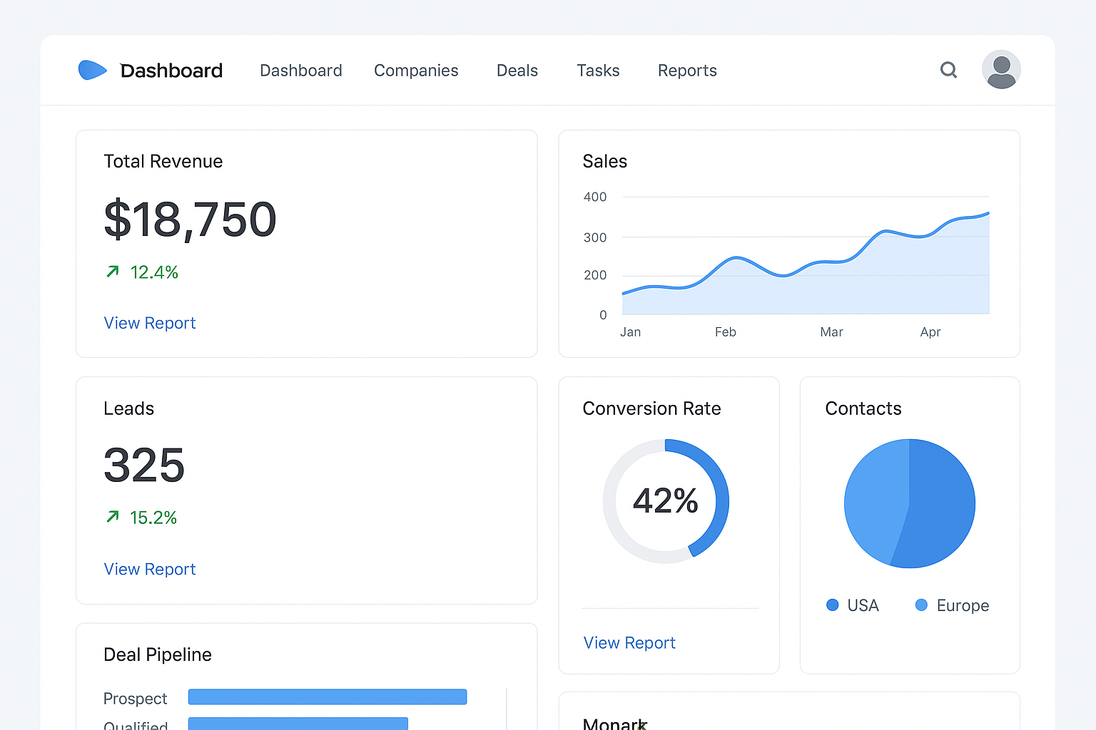 CRM Dashboard
