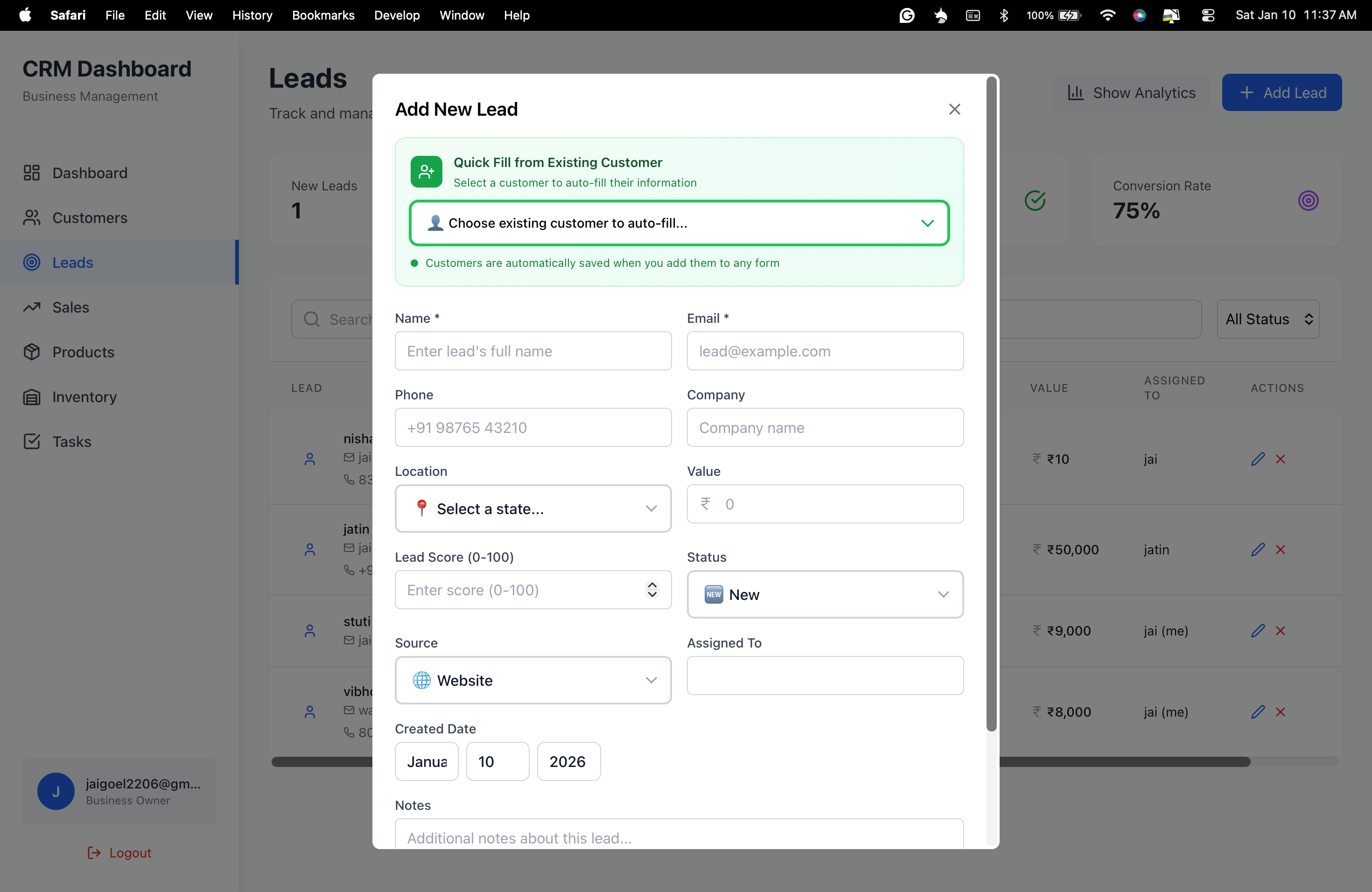 Lead Management System