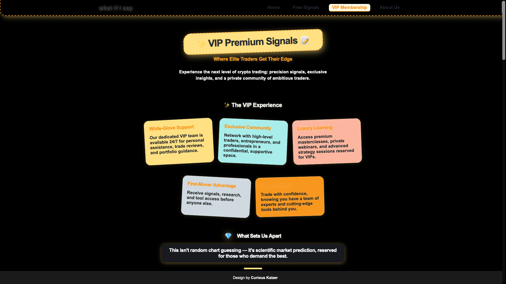 Trading Signals Platform